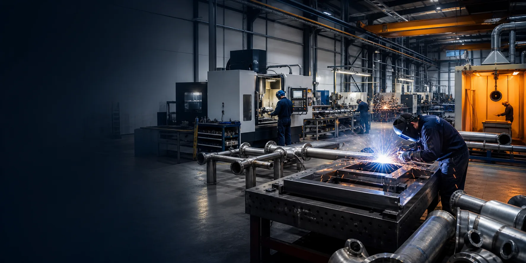 Engineering workshop representing subcontract support for Sheffield businesses